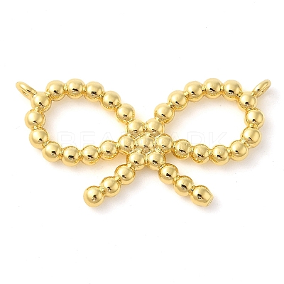 Bowknot Rack Plating Brass Pendants KK-S396-10A-1