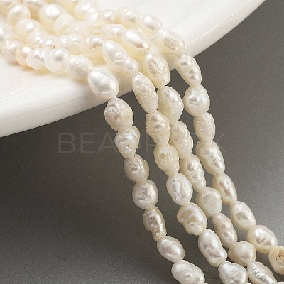 Natural Keshi Pearl Cultured Freshwater Pearl Beads Strands PEAR-P062-19-1