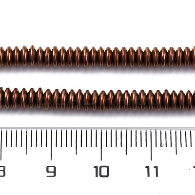 Electroplated Non-magnetic Hematite Beads Strands G-P571-B01-01C-1