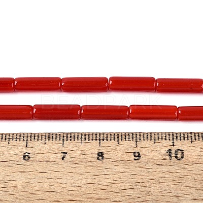 Opaque Solid Color Glass Beads Strands GLAA-N070-01A-CM-1