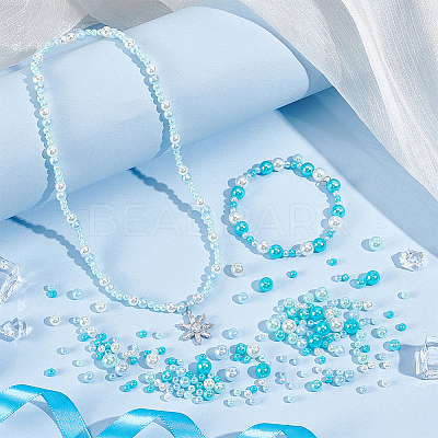 12 Styles ABS Plastic Imitation Pearl Beads FIND-PH0028-47-1