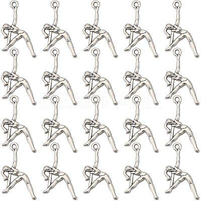 80PCS Tibetan Style Alloy Pendants PALLOY-SC0004-27-1