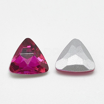 Pointed Back Glass Rhinestone Cabochons RGLA-T087-10mm-09-1