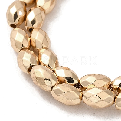 Electroplated Strong Magnetic Synthetic Hematite Beads Strands G-P518-03A-1