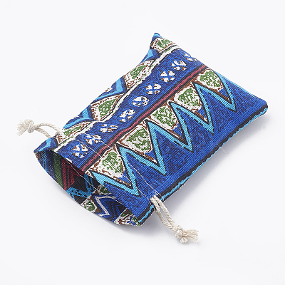 Polycotton(Polyester Cotton) Packing Pouches Drawstring Bags ABAG-T006-A23-1