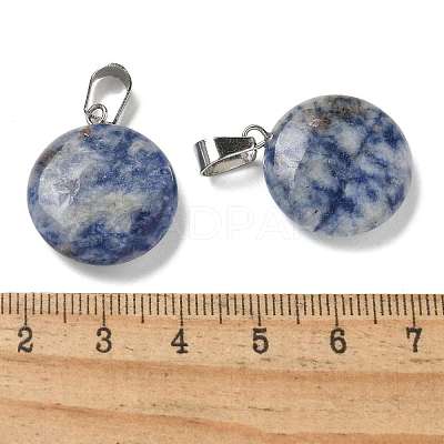Natural Blue Spot Jasper Pendants G-B127-14P-09-1
