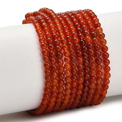Natural Carnelian Beads Strands G-Z116-A22-3mm-1