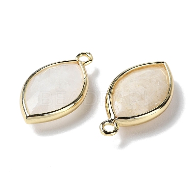 Natural White Moonstone Pendants G-B009-01G-S-1