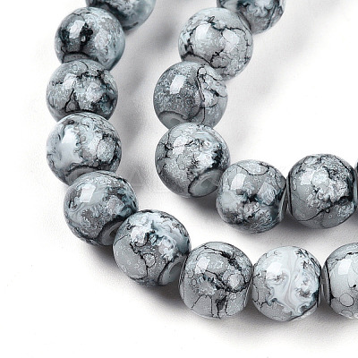 Baking Paint Glass Beads X1-DGLA-N003-8mm-A06-1
