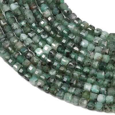 Natural Emerald Beads Strands G-B175-C04-2x2mm-1