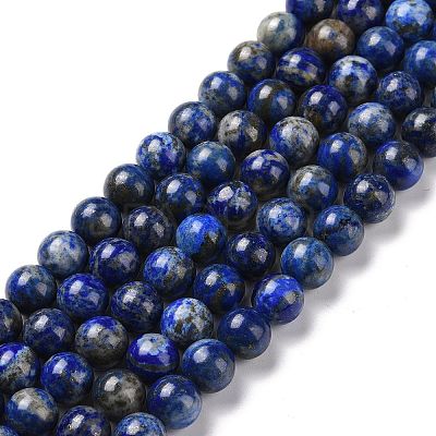 Natural Lapis Lazuli Beads Strands X-G-J396-8mm-1