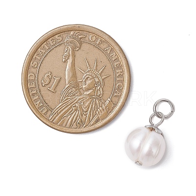 Natural Pearl Potato Charms PALLOY-JF04617-1