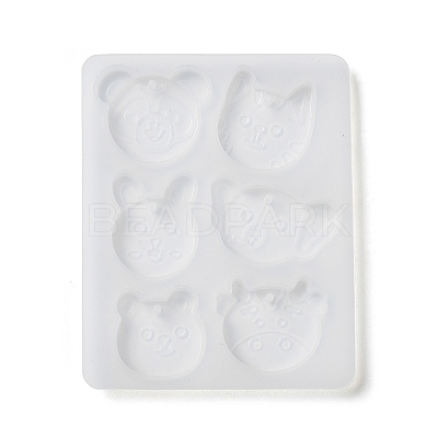Rabbit/Dragon/Cat Pendant DIY Silhouette Silicone Mold DIY-K073-09B-1