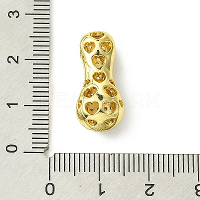 Rack Plating Brass Cubic Zirconia Pendants KK-S378-02G-I-1