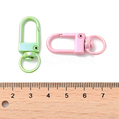 Spray Painted Alloy Swivel Clasps X-PALLOY-H131-11-1