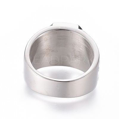 304 Stainless Steel Wide Band Rings RJEW-D073-15-P-1