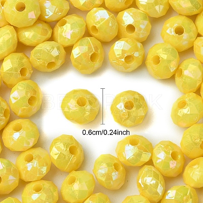 Opaque Acrylic Beads MACR-YW0003-55G-1