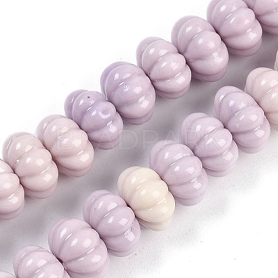 Synthetic Shell Dyed Carved Beads Strands SHEL-K007-10-1