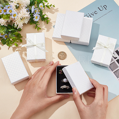 Cardboard Jewelry Boxes LS-CBOX-WH0003-32-1
