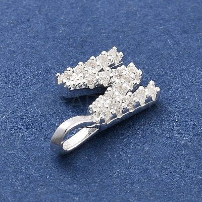 925 Sterling Silver with Cubic Zirconia Charms STER-Q004-01M-S-1