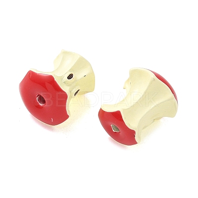 Spray Painted Alloy Beads FIND-C074-10KCG-02-1