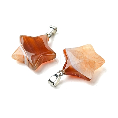 Natural Agate Pendants GG-K002-10F-1