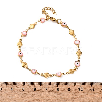 Ion Plating(IP) 304 Stainless Steel Link Chain Bracelets BJEW-P236-30G-04-1