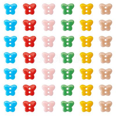 80Pcs 2-Hole Porcelain Buttons PORC-PJ0001-02D-1