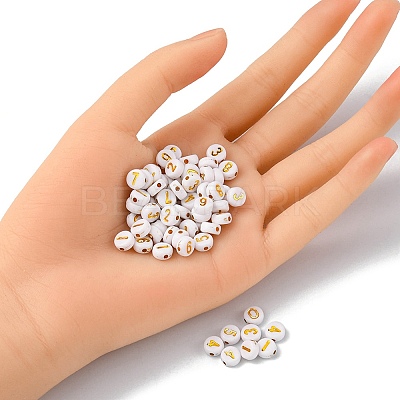 Plating Acrylic Beads PACR-YW0001-10-1