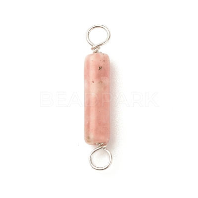 Natural Connector Charms PALLOY-JF01574-08-1