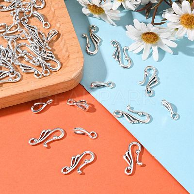 Tibetan Style Alloy Hook and Eye Clasps LF1157Y-NF-1