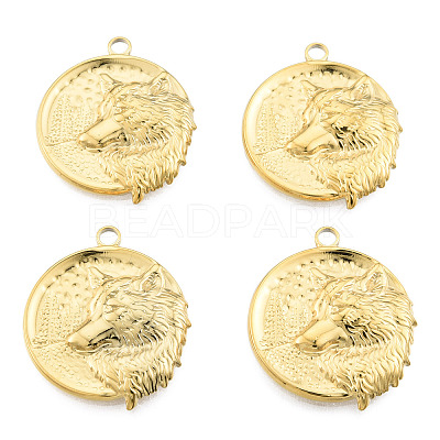 Ion Plating(IP) 201 Stainless Steel Pendants STAS-N098-267LG-1