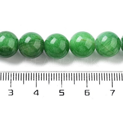 Natural Mashan Jade Round Beads Strands G-D263-10mm-XS13-1