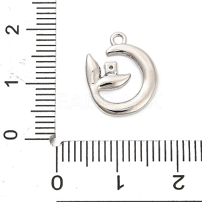 Brass Micro Pave Cubic Zirconia Pendants ZIRC-F143-04P-1