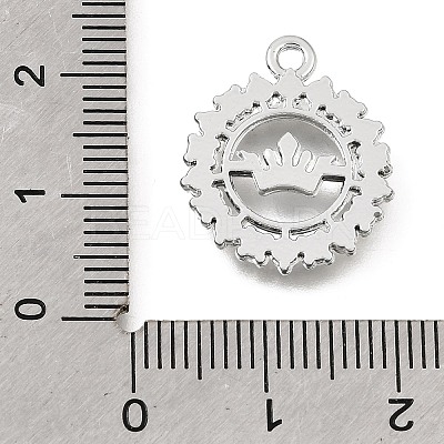 UV Plating Alloy Crystal Rhinestone Pendants RB-CBAD37D-08P-1