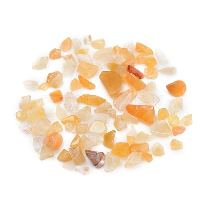 Natural Yellow Aventurine Chips Beads G-D0019-01-1