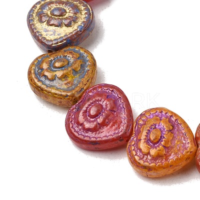 Painted Glass Beads Strands GLAA-Z021-14A-1