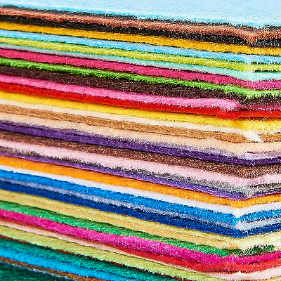 Square Non Woven Fabric Embroidery Needle Felt for DIY Crafts DIY-BC0003-02-1
