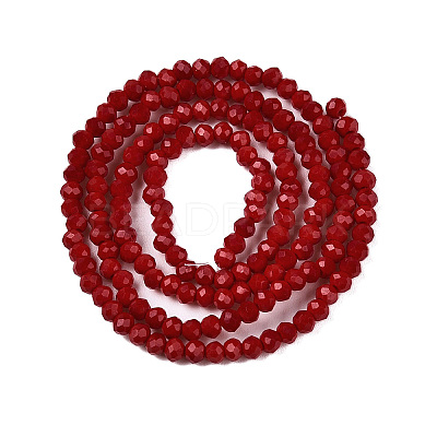 Opaque Solid Color Imitation Jade Glass Beads Strands LS-EGLA-A044-P2mm-D02-1