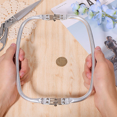 Zinc Alloy Tube Bag Flex Frames DIY-WH0581-47B-1