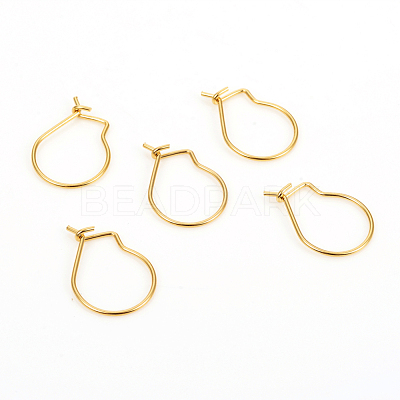 304 Stainless Steel Hoop Earrings STAS-I149-11G-1
