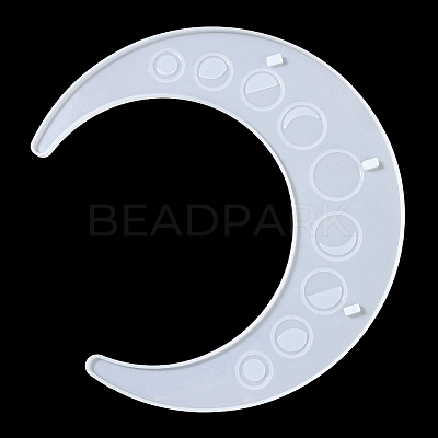 Moon Shape Floating Shelf DIY Silicone Molds Kit DIY-G093-02B-1