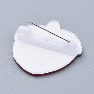 Acrylic Safety Brooches JEWB-D006-C04-1