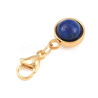 Natural Mixed Stone Charms Pendant Decorations HJEW-JM04211-02-1