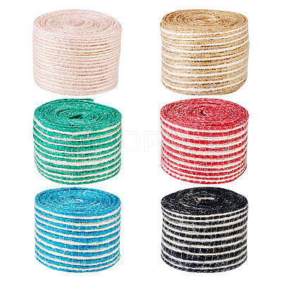 12M 6 Colors Burlap Ribbon OCOR-TA0002-50-1