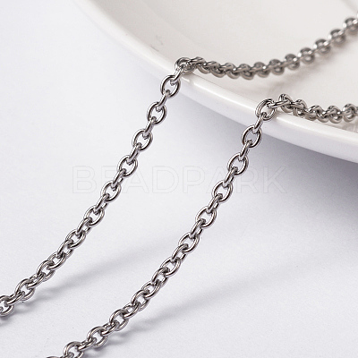 Tarnish Resistant 304 Stainless Steel Cable Chains CHS-L014-08P-1