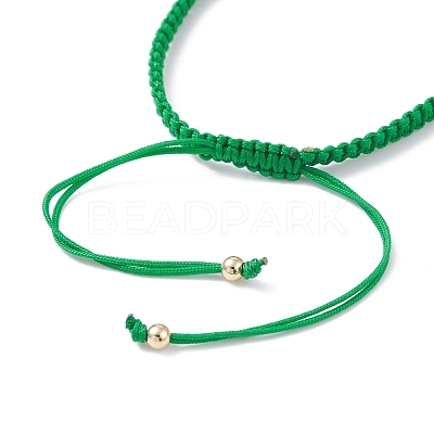 Big Evil Eye Braided Bead Bracelet BJEW-JB07109-03-1