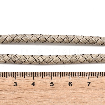 Braided Leather Cord with Core WL-F009-5mm-01-1