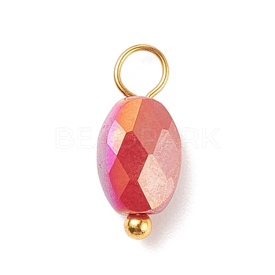 Electroplate Glass Pendants PALLOY-JF01541-03-1