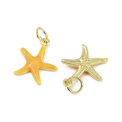Brass Enamel Pendants KK-I358-001G-A-1